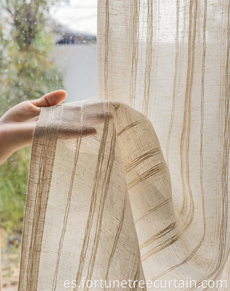 Light Weight Breathable Cotton Linen Eco-friendly Curtain